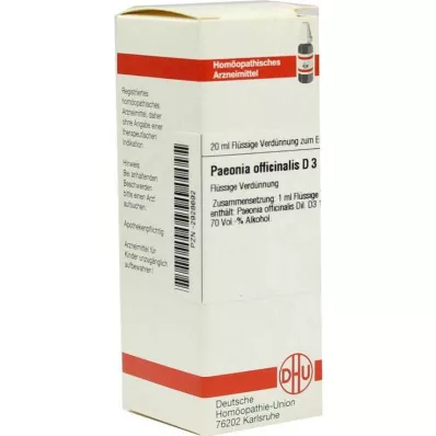 PAEONIA OFFICINALIS D 3 fortynding, 20 ml