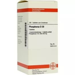 PHOSPHORUS D 30 tabletter, 200 kapsler