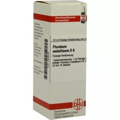 PLUMBUM METALLICUM D 6 fortynding, 20 ml