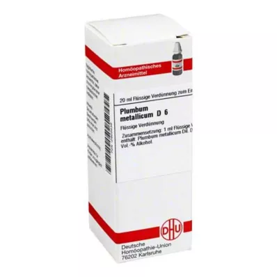 PLUMBUM METALLICUM D 6 fortynding, 20 ml