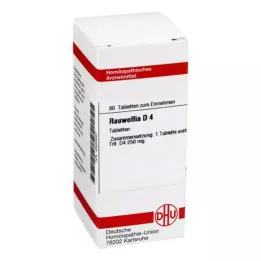 RAUWOLFIA D 4 tabletter, 80 kapsler