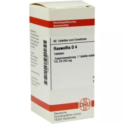 RAUWOLFIA D 4 tabletter, 80 kapsler