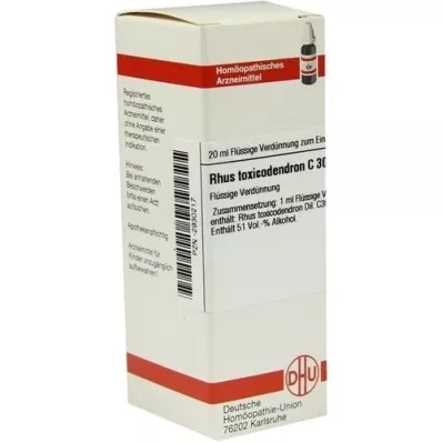 RHUS TOXICODENDRON C 30 fortynding, 20 ml