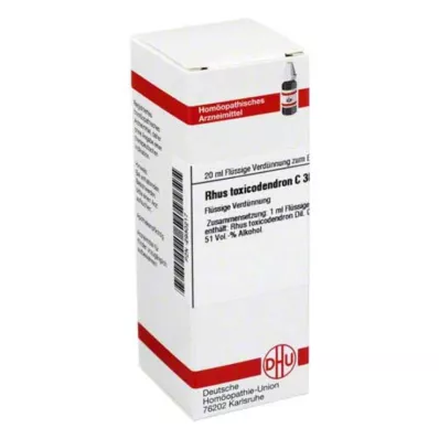 RHUS TOXICODENDRON C 30 fortynding, 20 ml RHUS TOXICODENDRON C 30 fortynding, 20 ml