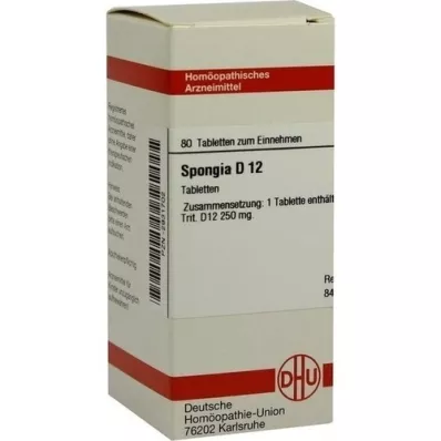 SPONGIA D 12 tabletter, 80 kapsler