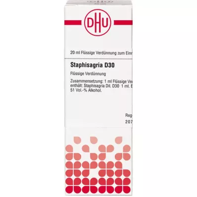 STAPHISAGRIA D 30 fortynding, 20 ml