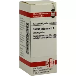 SULFUR JODATUM D 4 kugler, 10 g