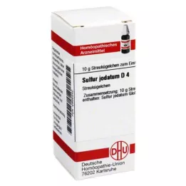 SULFUR JODATUM D 4 kugler, 10 g
