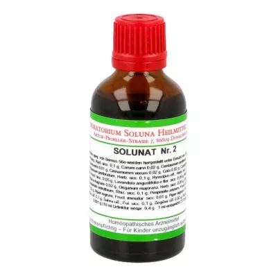 SOLUNAT Nr. 2 dråber, 50 ml SOLUNAT Nr. 2 dråber, 50 ml