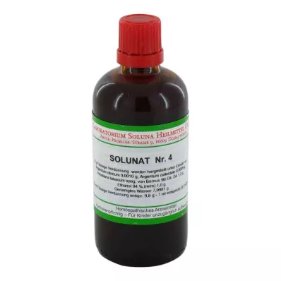 SOLUNAT Nr. 4 dråber, 100 ml SOLUNAT Nr. 4 dråber, 100 ml