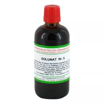 SOLUNAT Nr. 5 dråber, 100 ml SOLUNAT Nr. 5 dråber, 100 ml