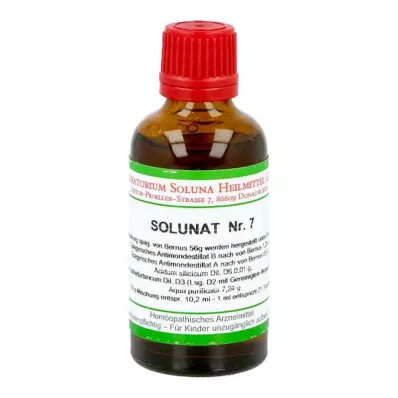 SOLUNAT Nr. 7 dråber, 50 ml SOLUNAT Nr. 7 dråber, 50 ml