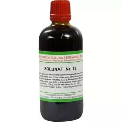 SOLUNAT Nr. 12 dråber, 100 ml