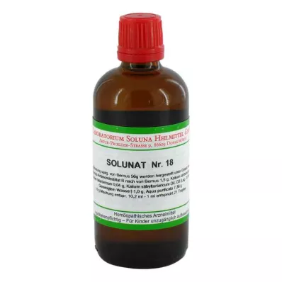 SOLUNAT Nr. 18 dråber, 100 ml SOLUNAT Nr. 18 dråber, 100 ml