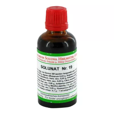 SOLUNAT Nr. 19 dråber, 50 ml