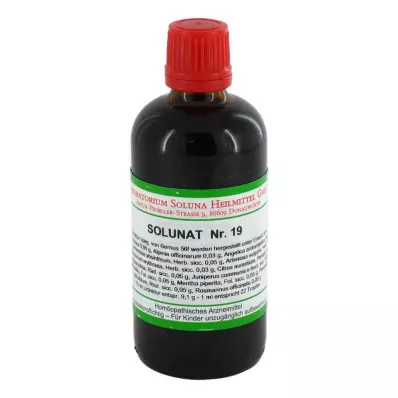 SOLUNAT Nr. 19 dråber, 100 ml