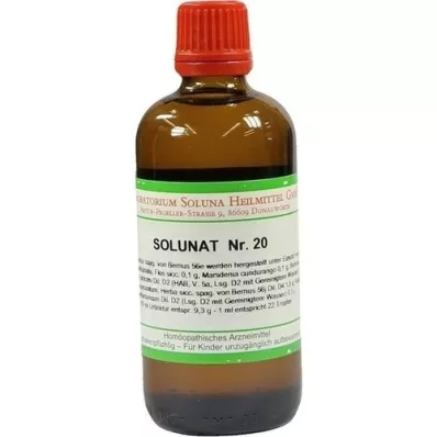 SOLUNAT Nr. 20 dråber, 100 ml