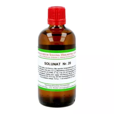 SOLUNAT Nr. 20 dråber, 100 ml