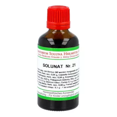 SOLUNAT Nr. 21 dråber, 50 ml SOLUNAT Nr. 21 dråber, 50 ml