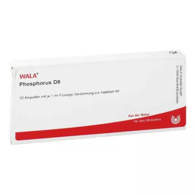 PHOSPHORUS D 8 ampuller, 10X1 ml