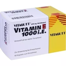 VITAGUTT E-vitamin 1000 bløde kapsler, 60 stk