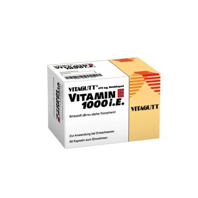 VITAGUTT E-vitamin 1000 bløde kapsler, 60 stk