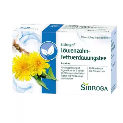 SIDROGA Mælkebøtte te filterpose, 20X1,5 g