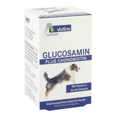 GLUCOSAMIN+CHONDROITIN Kapsler til hunde, 120 stk