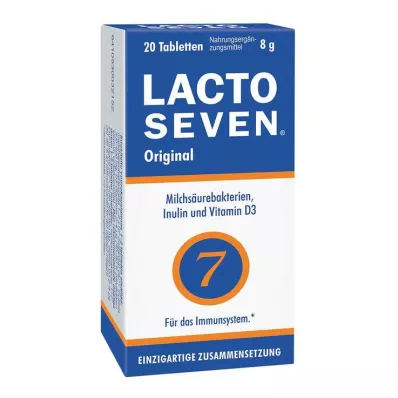 LACTO SEVEN Tabletter, 20 stk LACTO SEVEN Tabletter, 20 stk