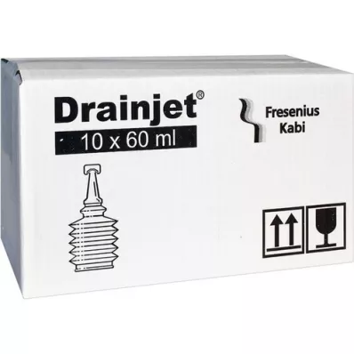 FREKA DRAINJET Saltopløsning 0,9% ISO, 10X60 ml