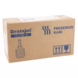 FREKA DRAINJET Saltopløsning 0,9% ISO, 10X60 ml
