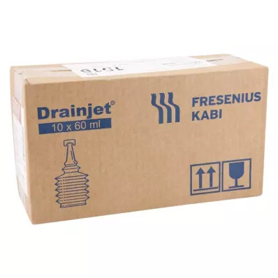 FREKA DRAINJET Saltopløsning 0,9% ISO, 10X60 ml