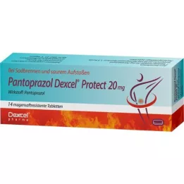 PANTOPRAZOL Dexcel Protect 20 mg enterotablet, 14 stk