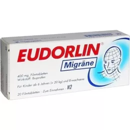 EUDORLIN Migræne filmovertrukne tabletter, 20 stk