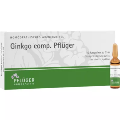 GINKGO COMP.Pflüger-ampuller, 10 stk
