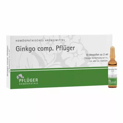 GINKGO COMP.Pflüger-ampuller, 10 stk
