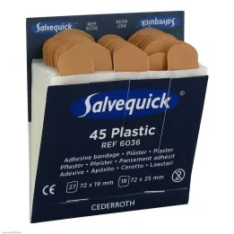 SALVEQUICK Gipsbånd vandtæt refill 6036, 45 stk