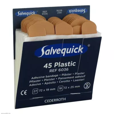 SALVEQUICK Gipsbånd vandtæt refill 6036, 45 stk