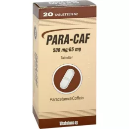 PARA CAF 500 mg/65 mg tabletter, 20 stk