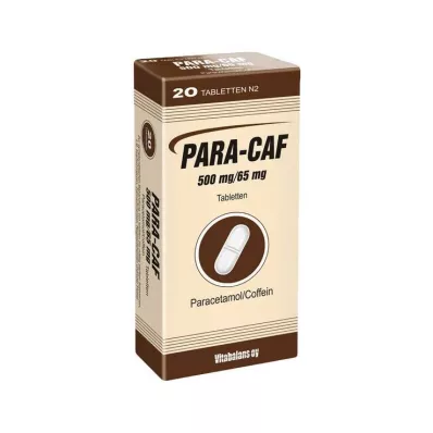 PARA CAF 500 mg/65 mg tabletter, 20 stk