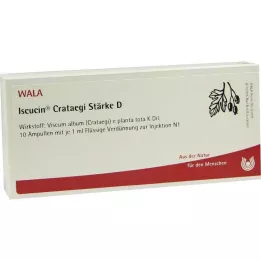 ISCUCIN crataegi stivelse D ampuller, 10X1 ml
