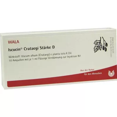 ISCUCIN crataegi stivelse D ampuller, 10X1 ml