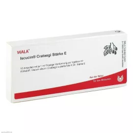 ISCUCIN crataegi stivelse E ampuller, 10X1 ml