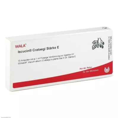 ISCUCIN crataegi stivelse E ampuller, 10X1 ml