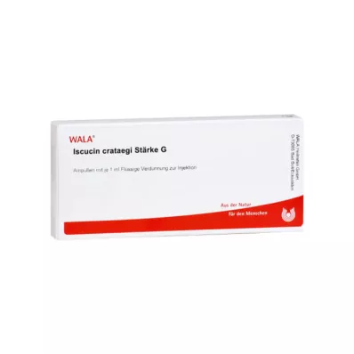ISCUCIN crataegi stivelse G ampuller, 10X1 ml