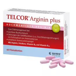 TELCOR Arginin plus filmovertrukne tabletter, 60 stk