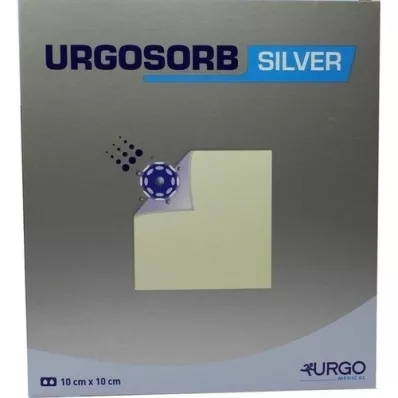 URGOSORB Sølv 10x10 cm kompresser, 10 stk