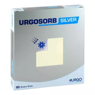 URGOSORB Sølv 10x10 cm kompresser, 10 stk