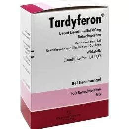 TARDYFERON Tabletter med forlænget udløsning, 100 stk