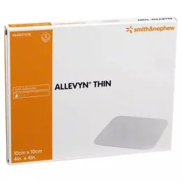 ALLEVYN Tynd 10x10 cm tynd sårbandage, 5 stk